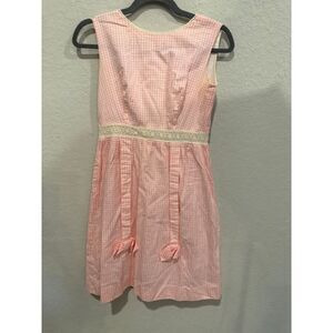 Maggi Vintage girls dress pink gingham‎